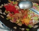 A picture of step 2 of Paneer roll.