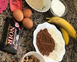 Une image de l'étape 1 de Cake chocolat banane.