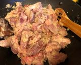A picture of step 3 of Bicol Express.