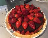 Une image de l'étape 13 de Gâteau chocolat fraises caramel.