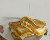 Hình bước làm 4 của món Sandwich trứng phiên bản INSIDE & OUTSIDE