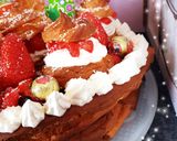 Une image de l'étape 10 de Nid de Pâques délice de choux fraises 🍓 chantilly 😋 #avril.