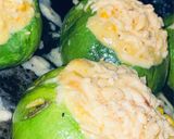 Foto del paso 8 de la receta: ZAPALLITOS RELLENOS VEGETARIANOS 🧅🌽 #800❤️👏 🥒🥚🧀