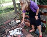 Foto del paso 4 de la receta: Asado a la parrilla de pollo al limón (como lo alimono)