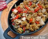Foto langkah ke 4 dari resep Tempe Cumi Asin Oseng Pedas.