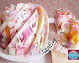 Foto langkah ke 6 dari resep PUDING MOZAIK SUSU | Puding Nutrijell Tanpa Telur dan Santan.