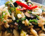 A picture of step 7 of Mushroom Risotto.