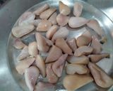A picture of step 2 of Roasted water chestnut masaledar chaat.