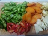 Tumis wortel, buncis dan jagung