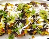 A picture of step 5 of Falahari Tacos...kuttu atta tacos.