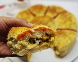 عکس مرحله 9 از دستور پیتزا توپولی (مرغ و قارچ)😍