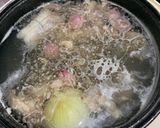 A picture of step 1 of Phở with Rare Beef, Beef Rib Cartilage, and Beef Meatballs.