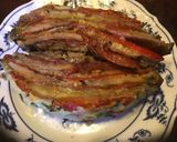A picture of step 6 of California Farm Roasted Cheese Tomato Ham Eggplant.