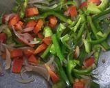A picture of step 2 of Schezwan Noodles.