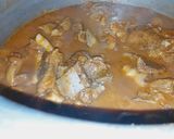 A picture of step 4 of Mutton karhai.