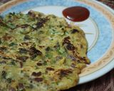 A picture of step 7 of Besan ka chilla.
