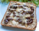 รูปขั้นตอนการทำที่ 3 ของ Natto Mayo Cheese Toast (ขนมปังปิ้งหน้านัตโตะมายองเนสชีส)