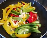 Une image de l'étape 1 de Poivrons grillés et sauce yaourt.