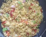 A picture of step 2 of Potato fried rice.