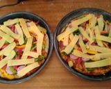 A picture of step 13 of Pepperoncini,bell pepper,easy peel sausage in boboli pizza crust.