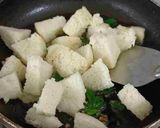 A picture of step 2 of Fried Masala Idli(leftover idlis).