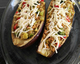Foto del paso 9 de la receta: Berenjena rellena con verduras y soja