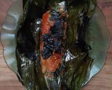 Foto langkah ke 9 dari resep Pepes Ikan Pisang-pisang Bakar.