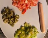 รูปขั้นตอนการทำที่ 1 ของ Bread Pizza Mexican Veggie
