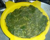 A picture of step 2 of Bathua kachori.