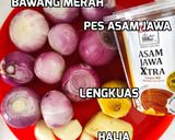 Gambar langkah 1 resipi Teresek Jantung Pisang Kelantan.