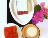 A picture of step 4 of Red velvet cake.