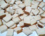 A picture of step 1 of Custard & croutons.