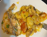Foto del paso 4 de la receta: Besugo al NO HORNO con patatas y verduras 🐟🧅🍅🥔