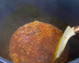 A picture of step 5 of Corn and beans palm oil rice.