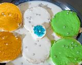 A picture of step 3 of Tricolour Rasmalai / Quick Rasmalai.