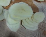A picture of step 1 of Aloo pakora.