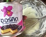 รูปขั้นตอนการทำที่ 3 ของ Blueberry chesse pie(ไม่ง้อเตาอบ) #เย็นนี้ผอมแน่
