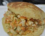 Foto del paso 6 de la receta: Pan de papa y queso relleno de ensalada de pollo🥙🥪🥯