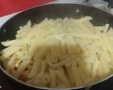 A picture of step 4 of Baked Chicken cheese pasta.