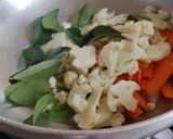 A picture of step 2 of Vegetable upma.