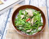 Hình bước làm 3 của món Đậu Đũa Xào Nấm Chay