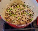 A picture of step 2 of Thanksgiving Stuffing.