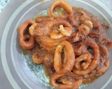 Foto del paso 9 de la receta: Calamar y gambas en salsa