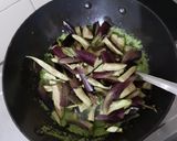 A picture of step 5 of Badnekayi gojju/Brinjal curry.