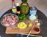 صورة لخطوة 1 من وصفة دجاج صيني حامض حلو يعجب اللي يحب طعم السويت في الاكل مرره لذيذ 😍🍍🍍