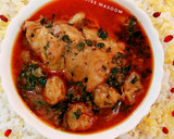 عکس مرحله 1 از دستور خورشت آلواسفناج با مرغ