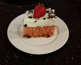 A picture of step 17 of Fresh Strawberry Chip Cake with Lemon Cream Frosting.