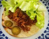 Foto del paso 4 de la receta: Piadinas caseras de pollo frito caramelizado picante