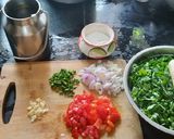 A picture of step 1 of Raddish leafy vegetable sabji.