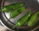 A picture of step 1 of Masala mirch.